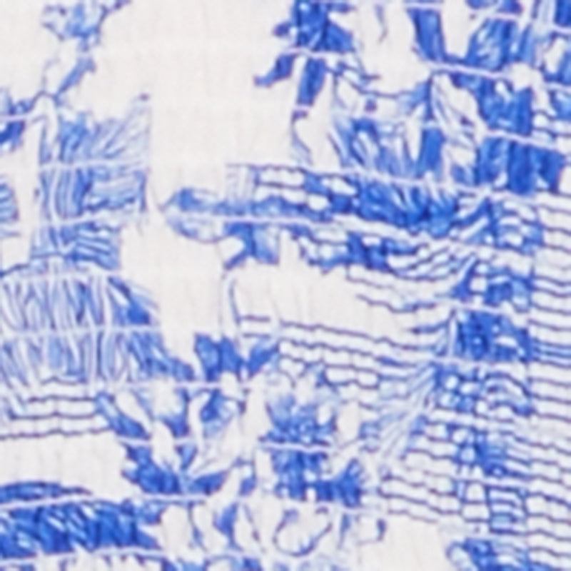 Palm Tree Print Ruffle Tiered Criss Cross Halter Mini Dress