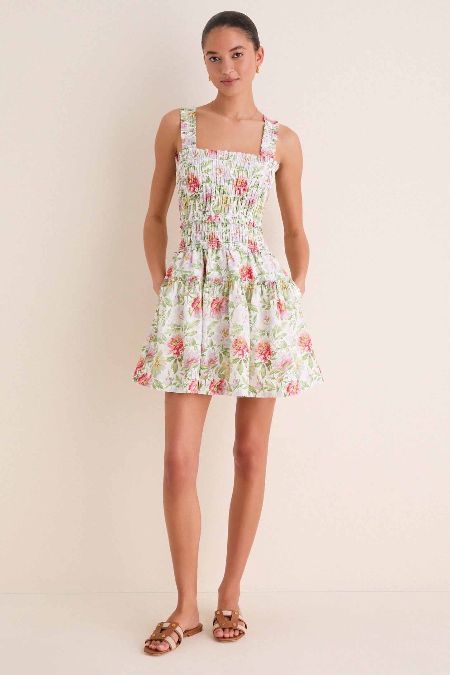 Peony Chintz Azalea Mini Nap Dress