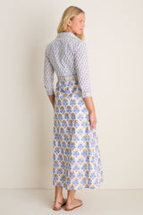 Arbor Blue Maxi Shirt Dress