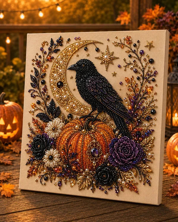 🔥 Laatste dag 60% korting – 👻✨ Halloween Parelkunst DIY Kit – Maak van kleine parels griezelig schattige creaties