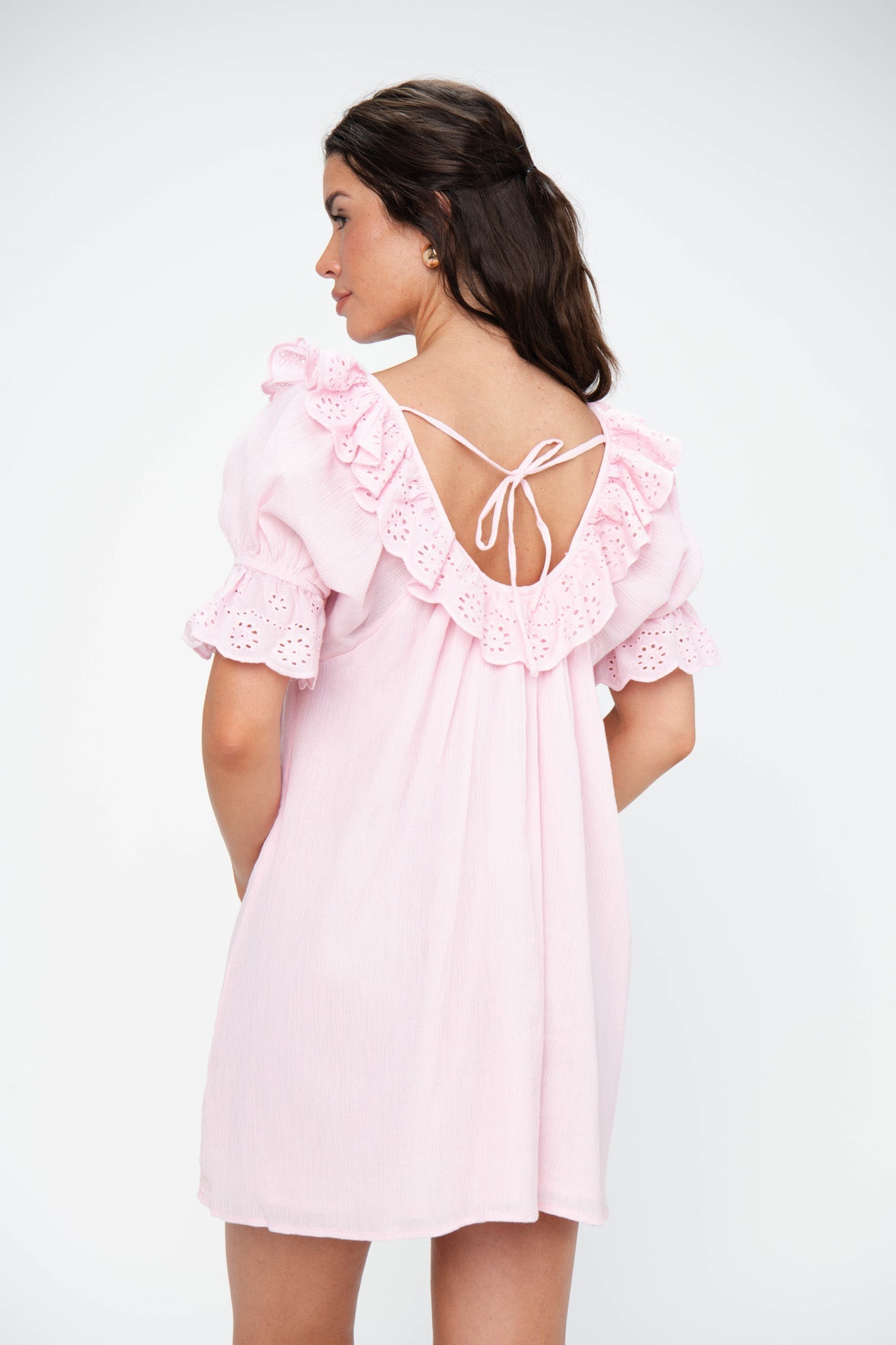 Toulouse Dress ~ Pink Eyelet