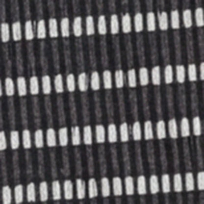 Striped Rib Knit Fold Over Off The Shoulder Mini Dress