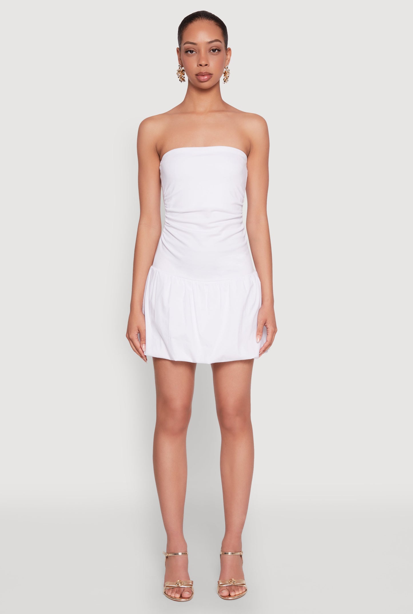 Almost Famous Convertible Bubble Hem Dress