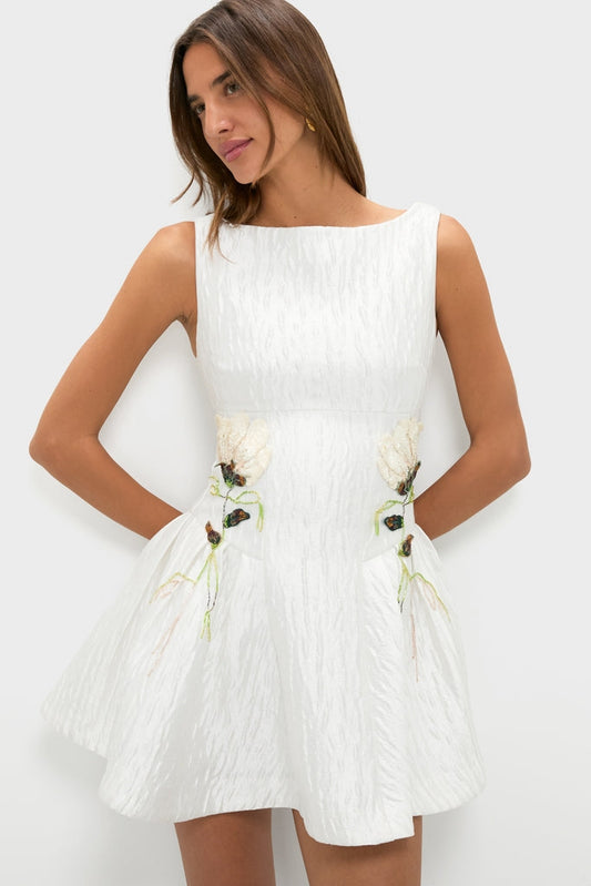 White Calilly Mini Dress