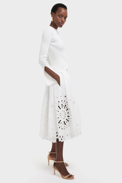 White Daila Midi Dress