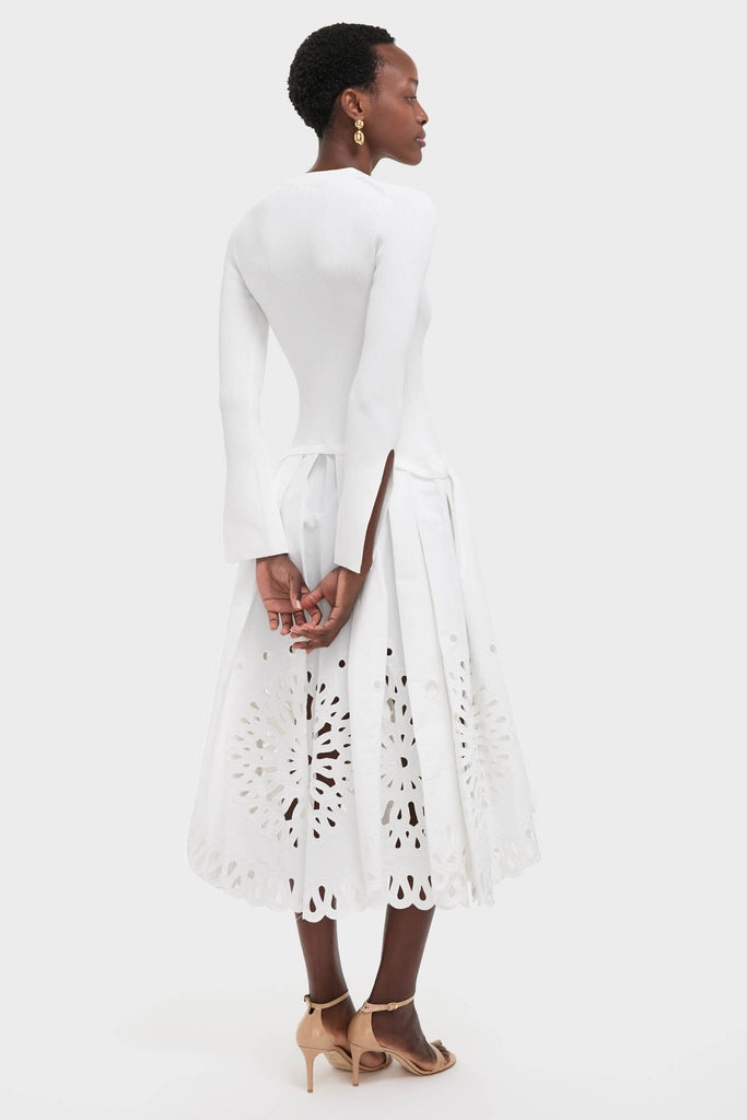 White Daila Midi Dress
