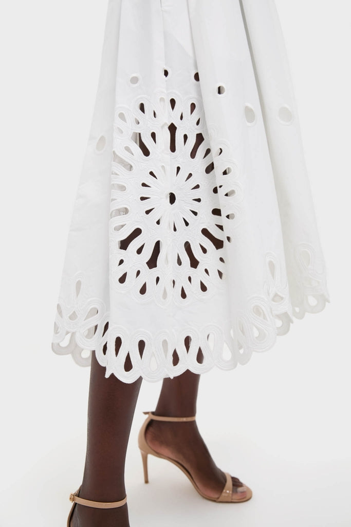 White Daila Midi Dress