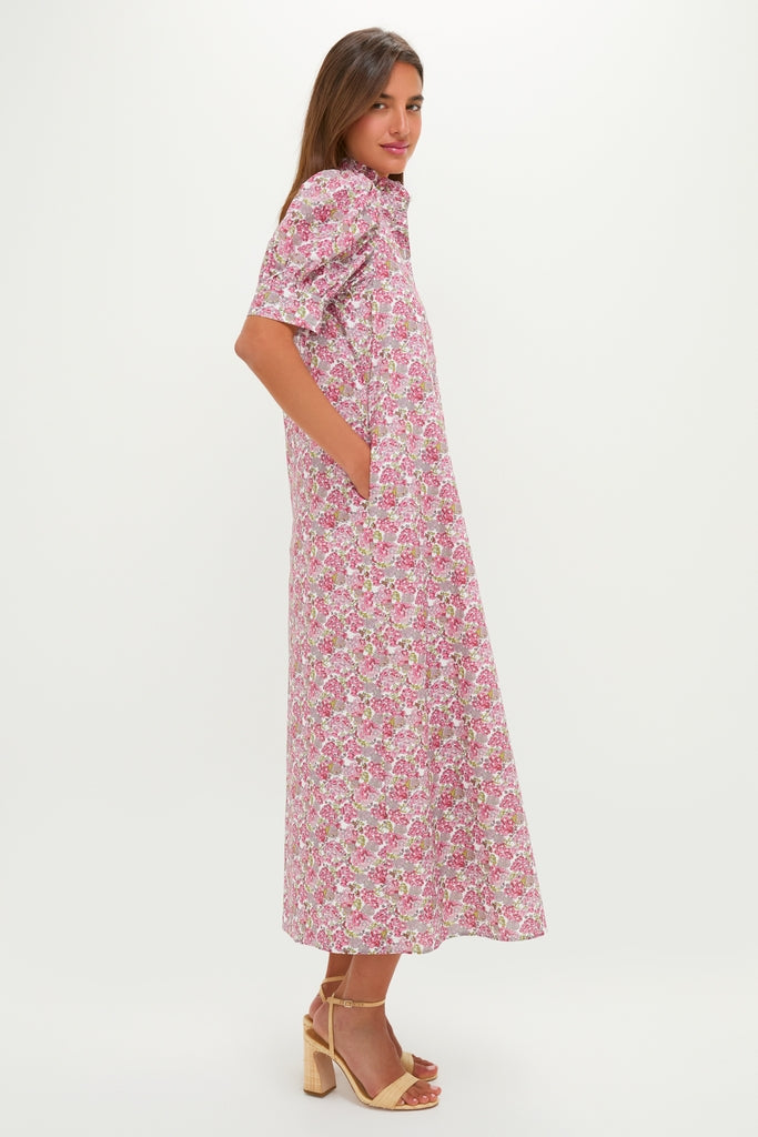 Pink & Sage Ditsy Floral Louisa Maxi Dress