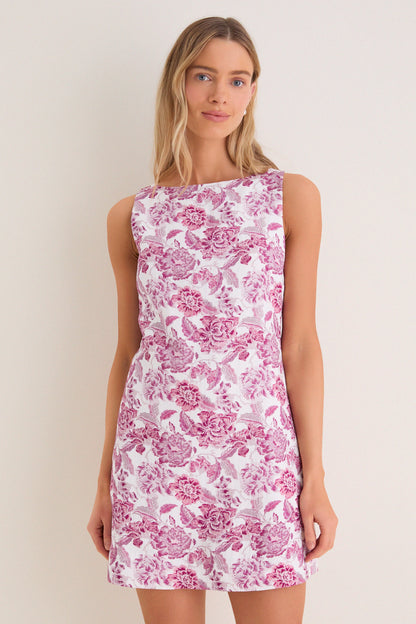 Rosewood Floral Leo Mini Dress