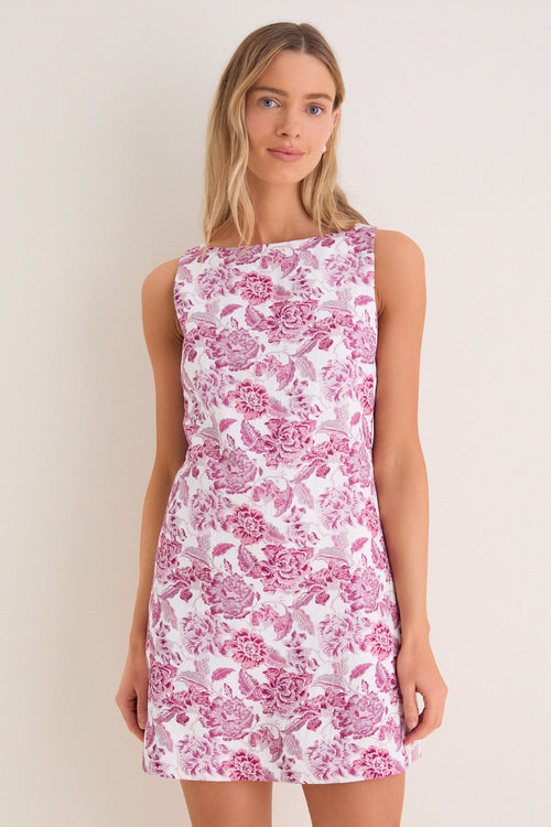 Rosewood Floral Leo Mini Dress