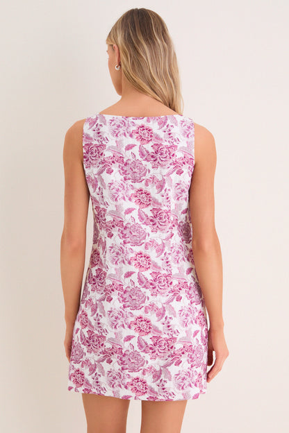 Rosewood Floral Leo Mini Dress