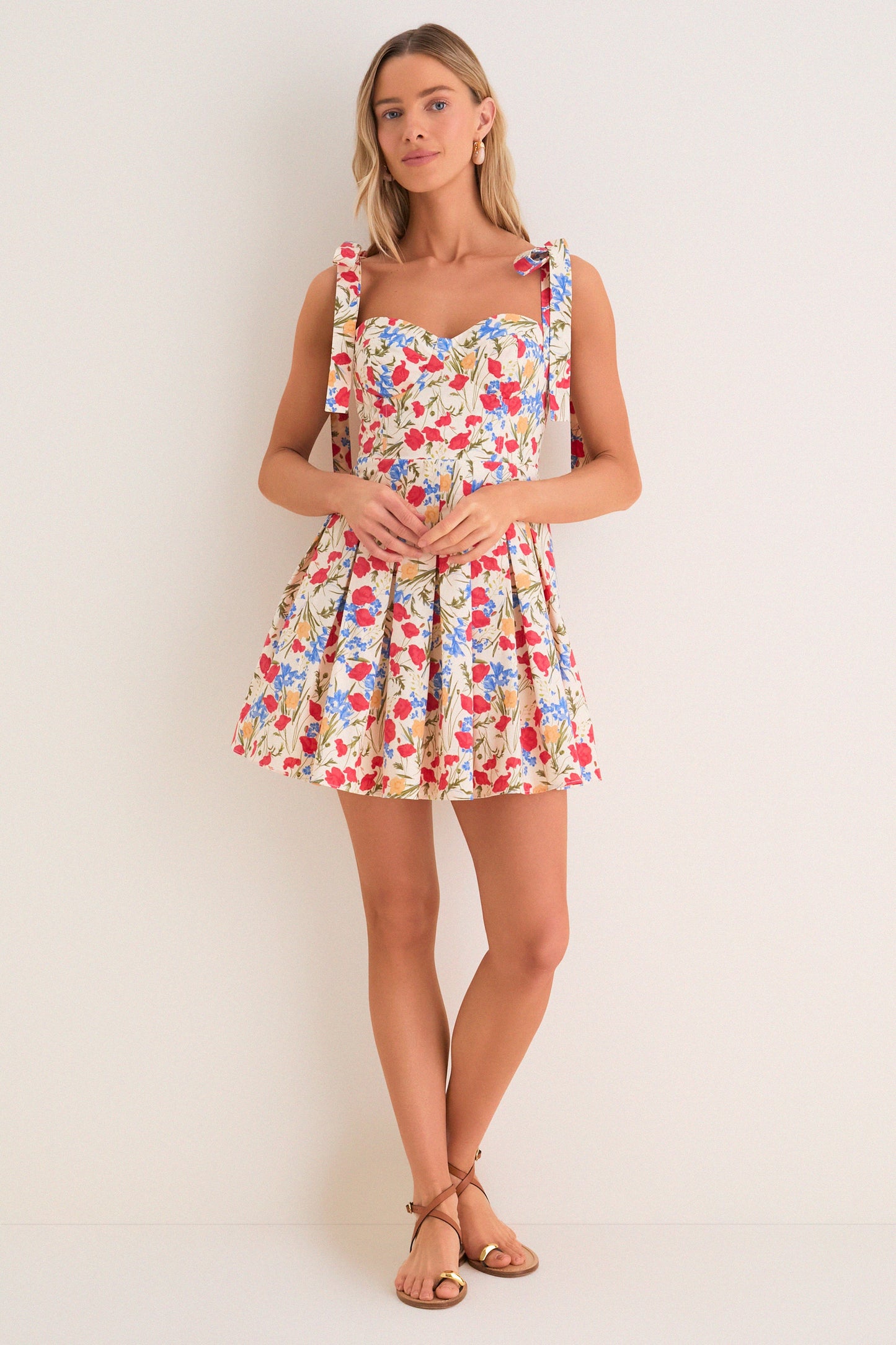 Poppy Fields Floral Jenna Mini Dress