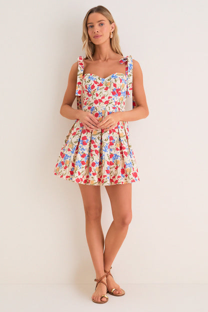 Poppy Fields Floral Jenna Mini Dress