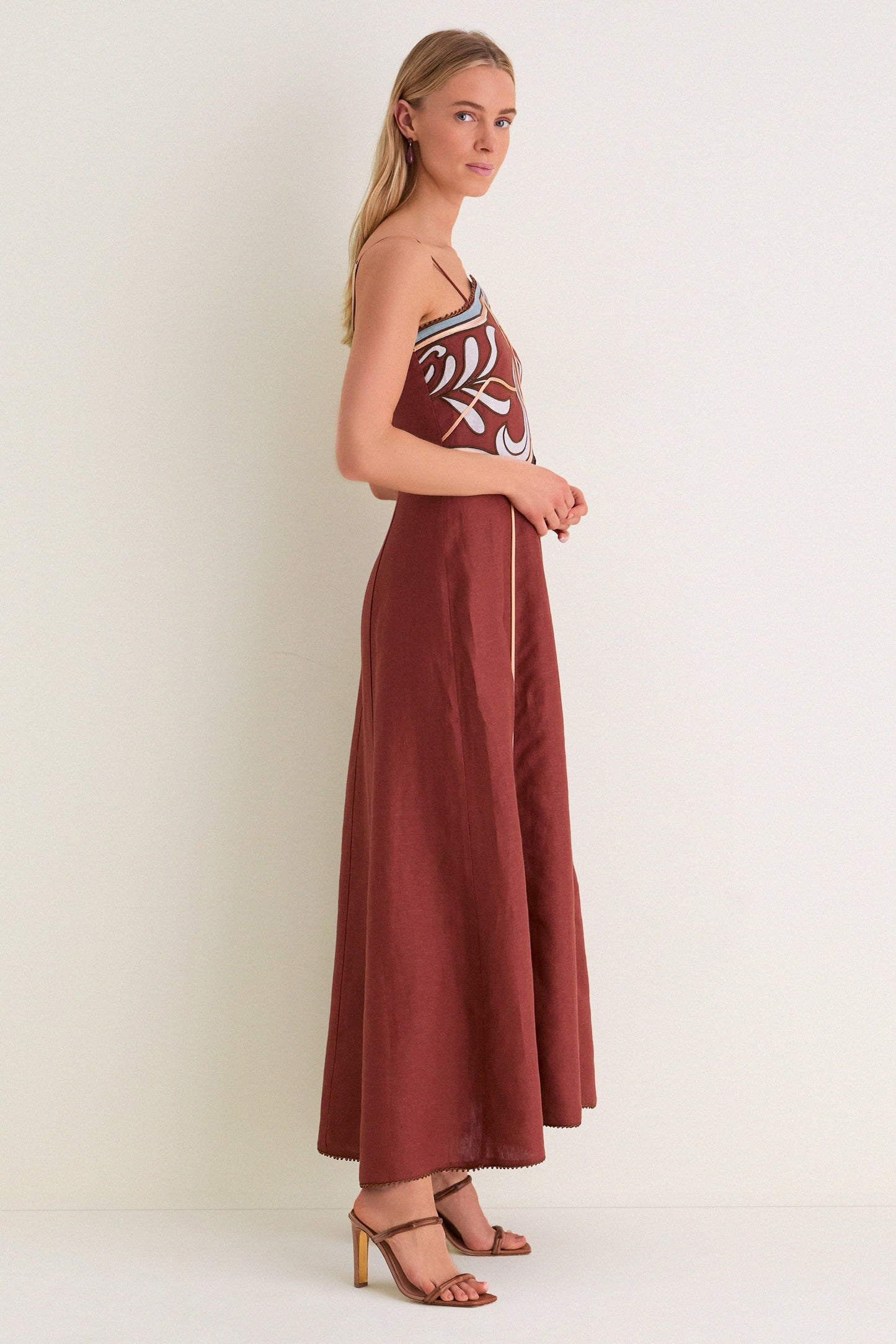 Terracotta Carolina Midi Dress