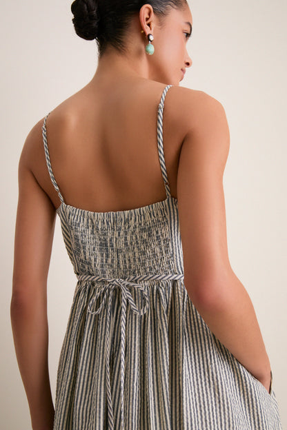 Newburyport Stripe Cotton Day Dress