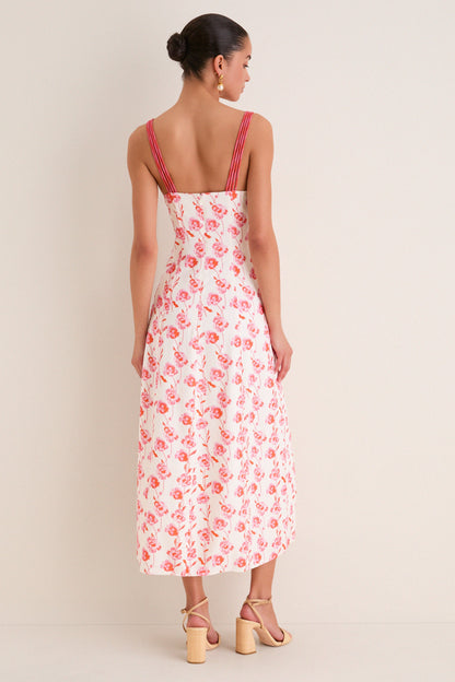 Poppy Trellis Floral Cordelia Maxi Dress