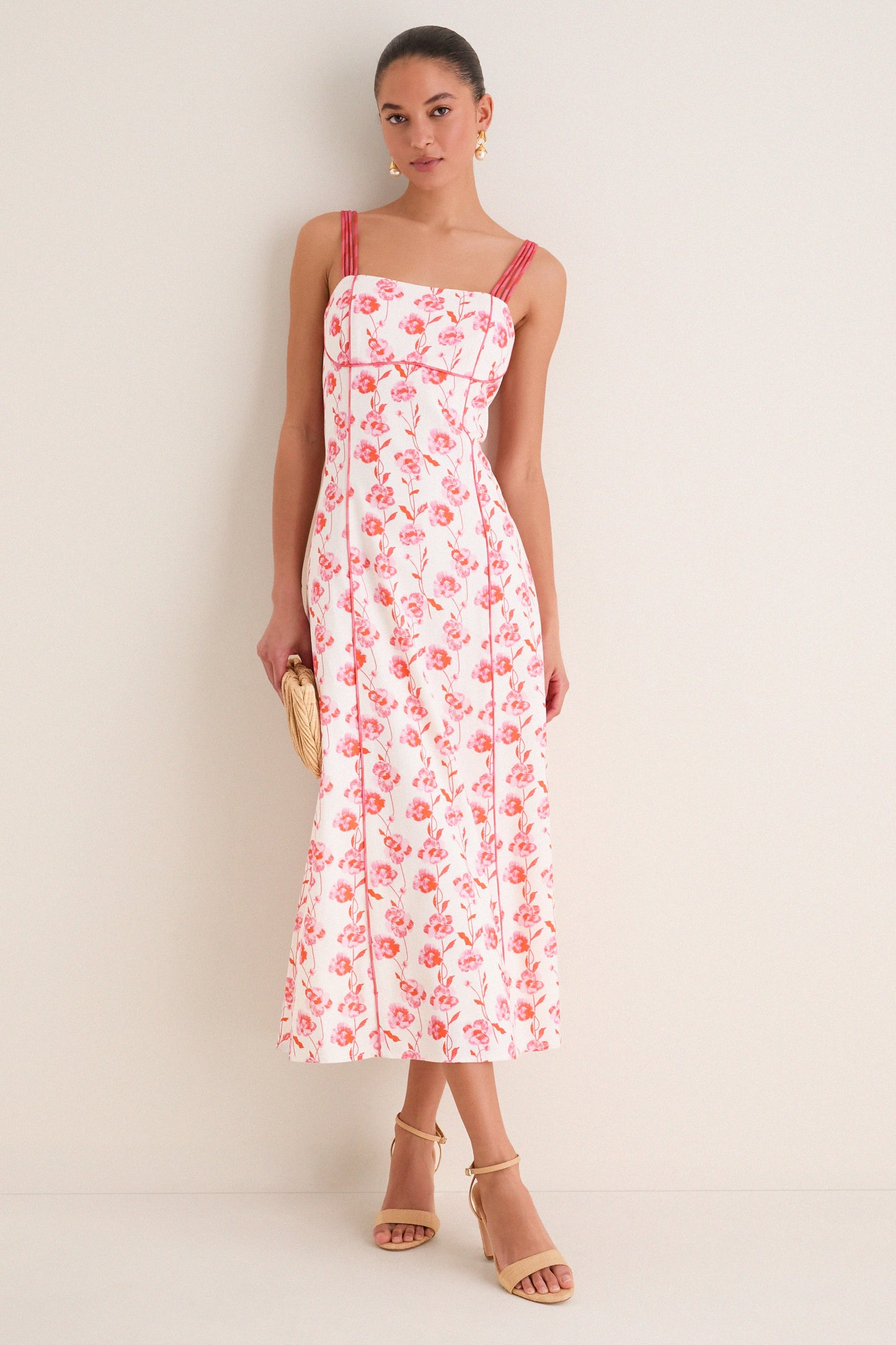 Poppy Trellis Floral Cordelia Maxi Dress