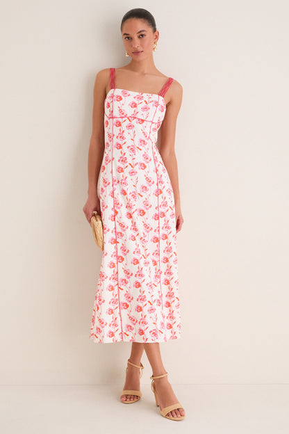 Poppy Trellis Floral Cordelia Maxi Dress