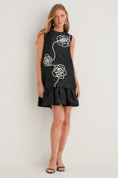Onyx and Ivory Florentina Petal Mini Dress