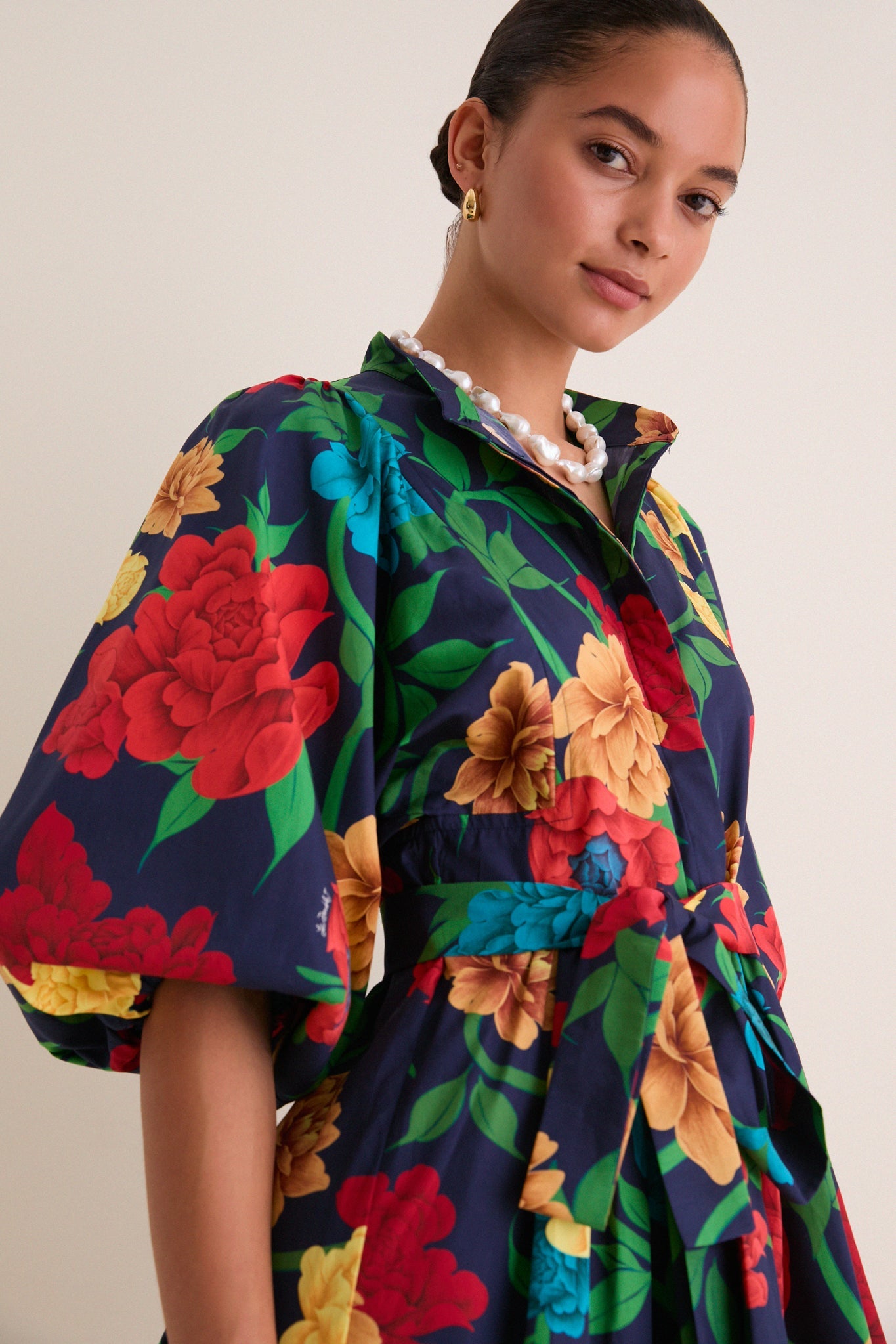 Queen Peony Mini Portofino Dress