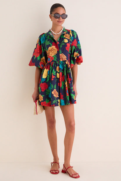 Queen Peony Mini Portofino Dress
