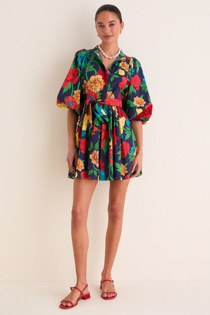 Queen Peony Mini Portofino Dress