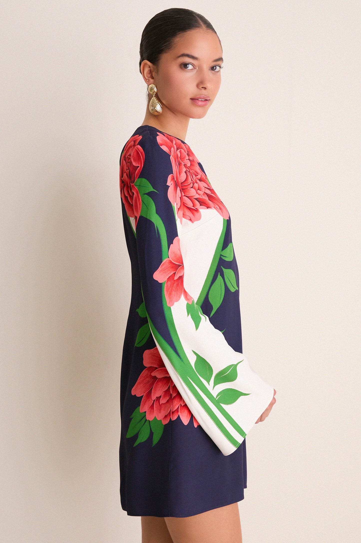 Queen Peony Placee Mini Supremes Swing Dress