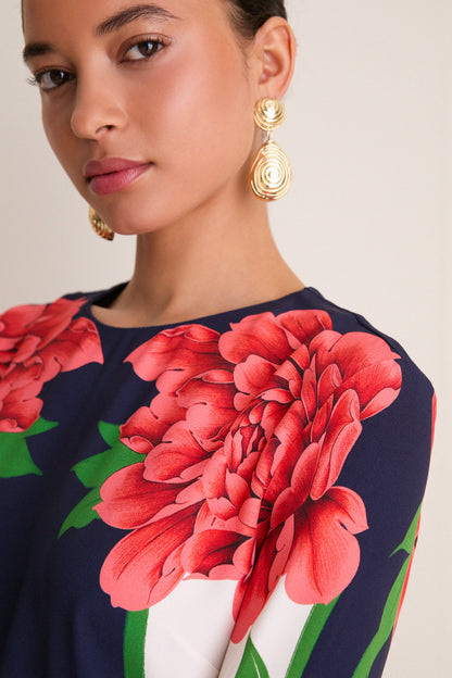 Queen Peony Placee Mini Supremes Swing Dress