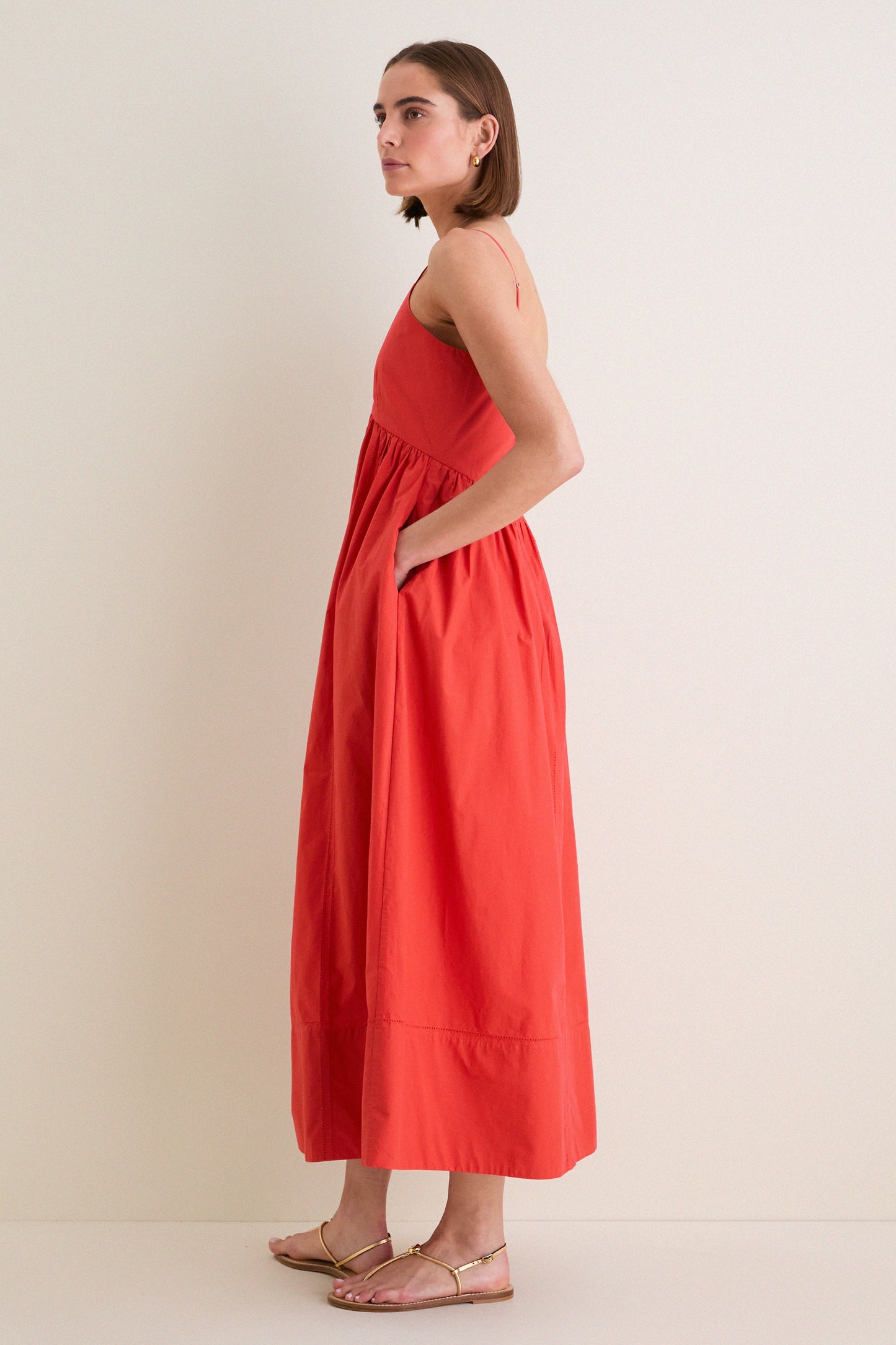 Tomato Peninsula Dress