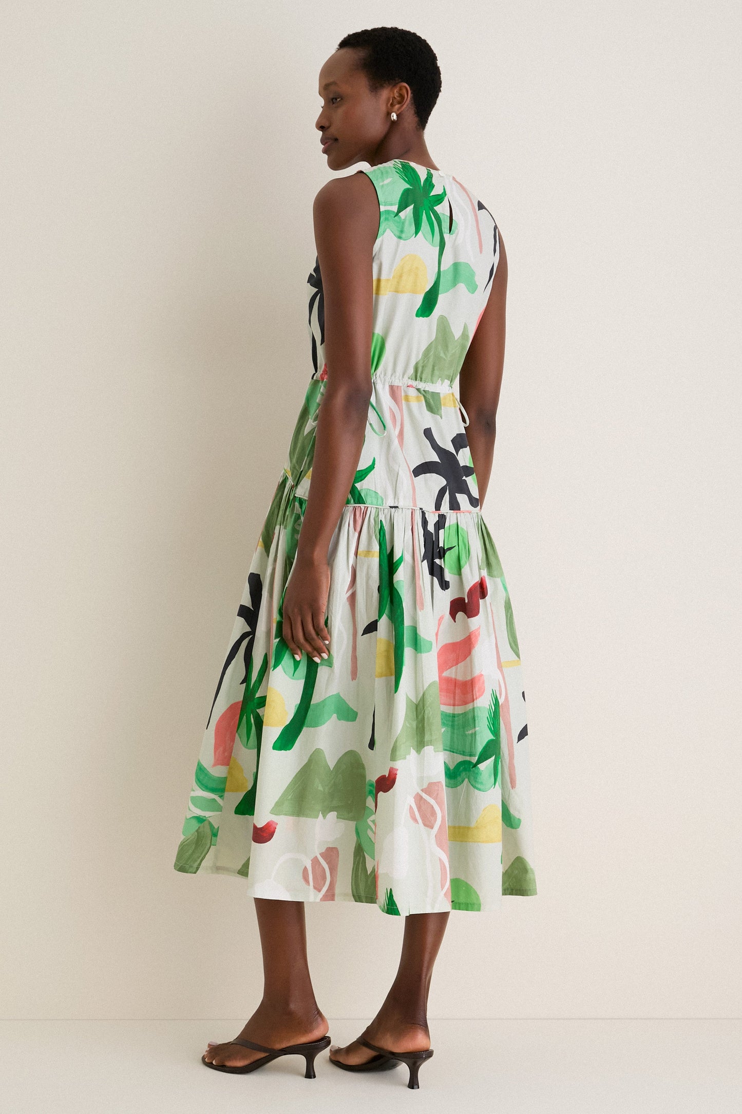 Paradiso Petal Sleeveless Piped Maxi Dress