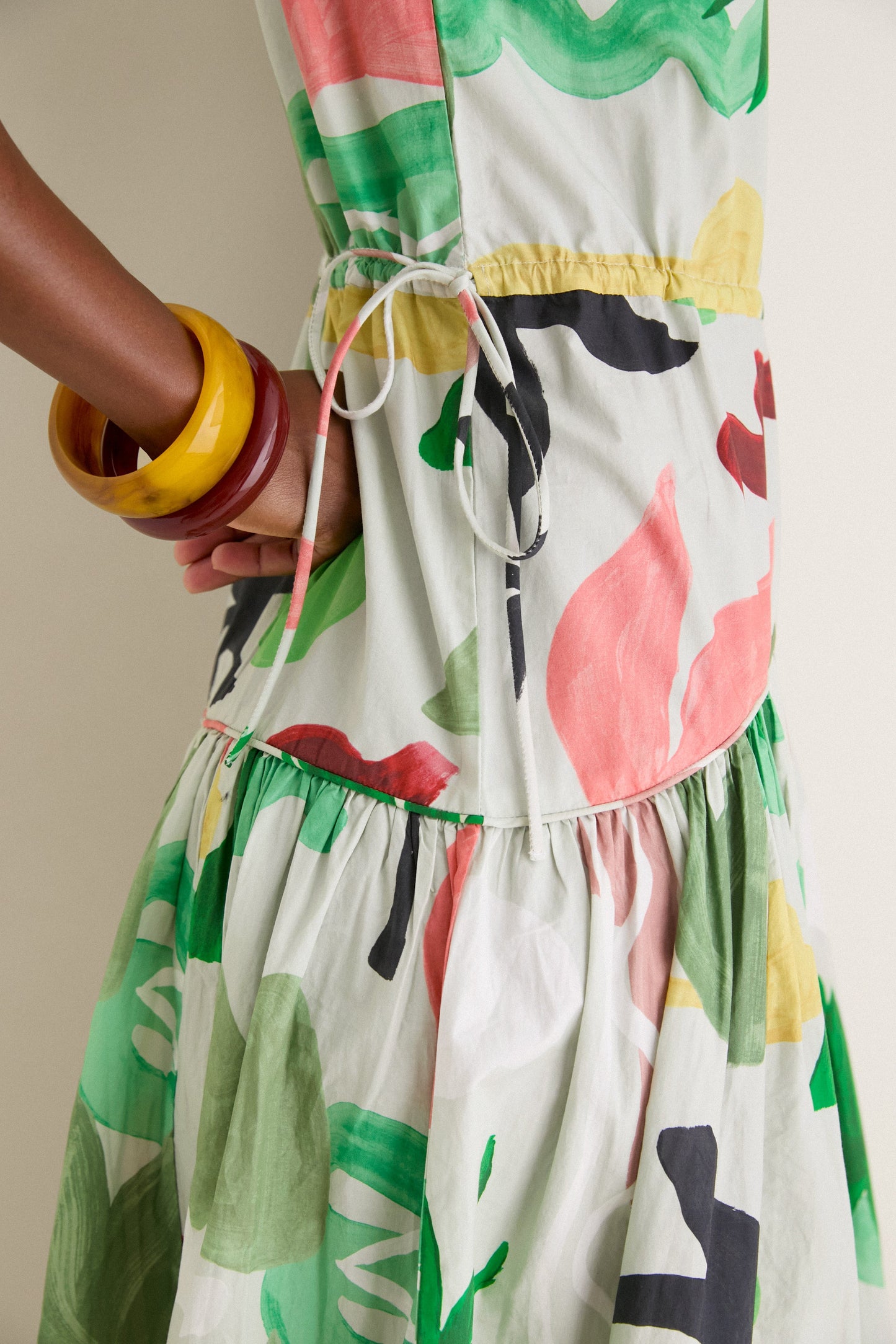 Paradiso Petal Sleeveless Piped Maxi Dress