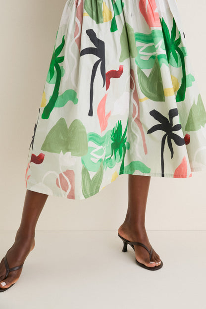 Paradiso Petal Sleeveless Piped Maxi Dress