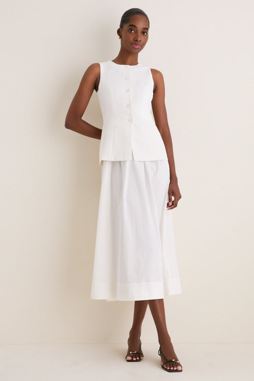 White Harley Waistcoat Dress