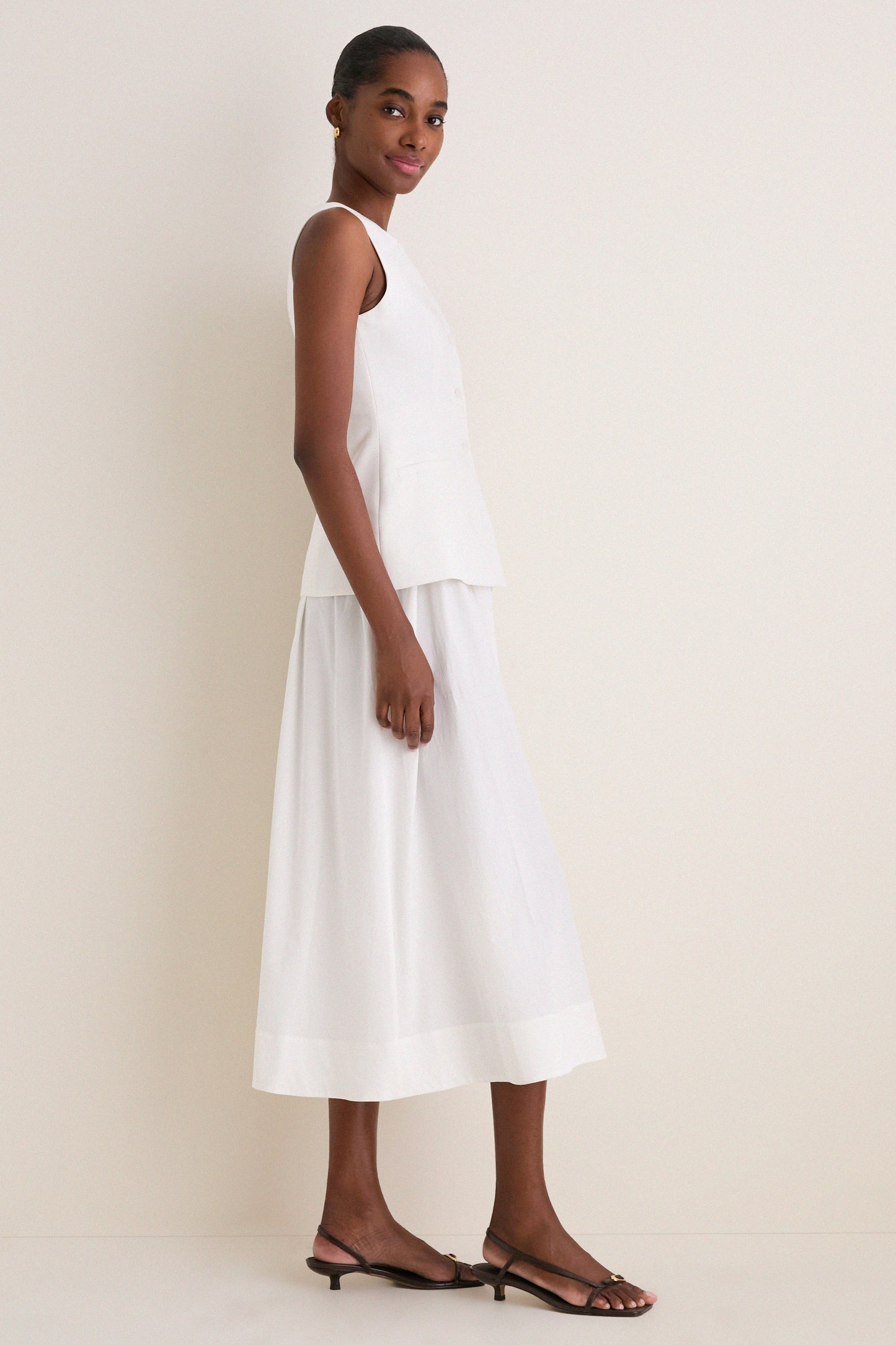 White Harley Waistcoat Dress
