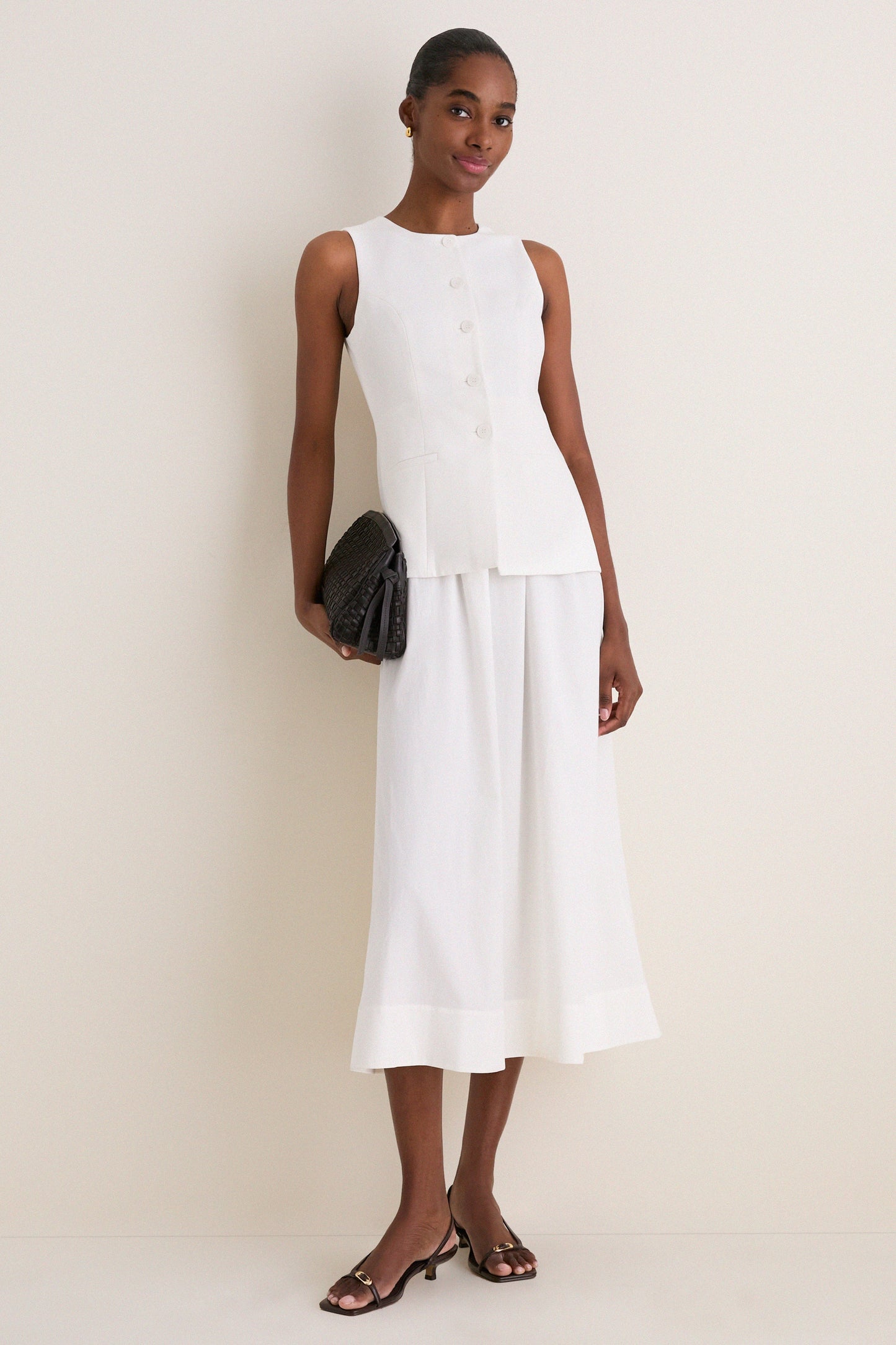 White Harley Waistcoat Dress