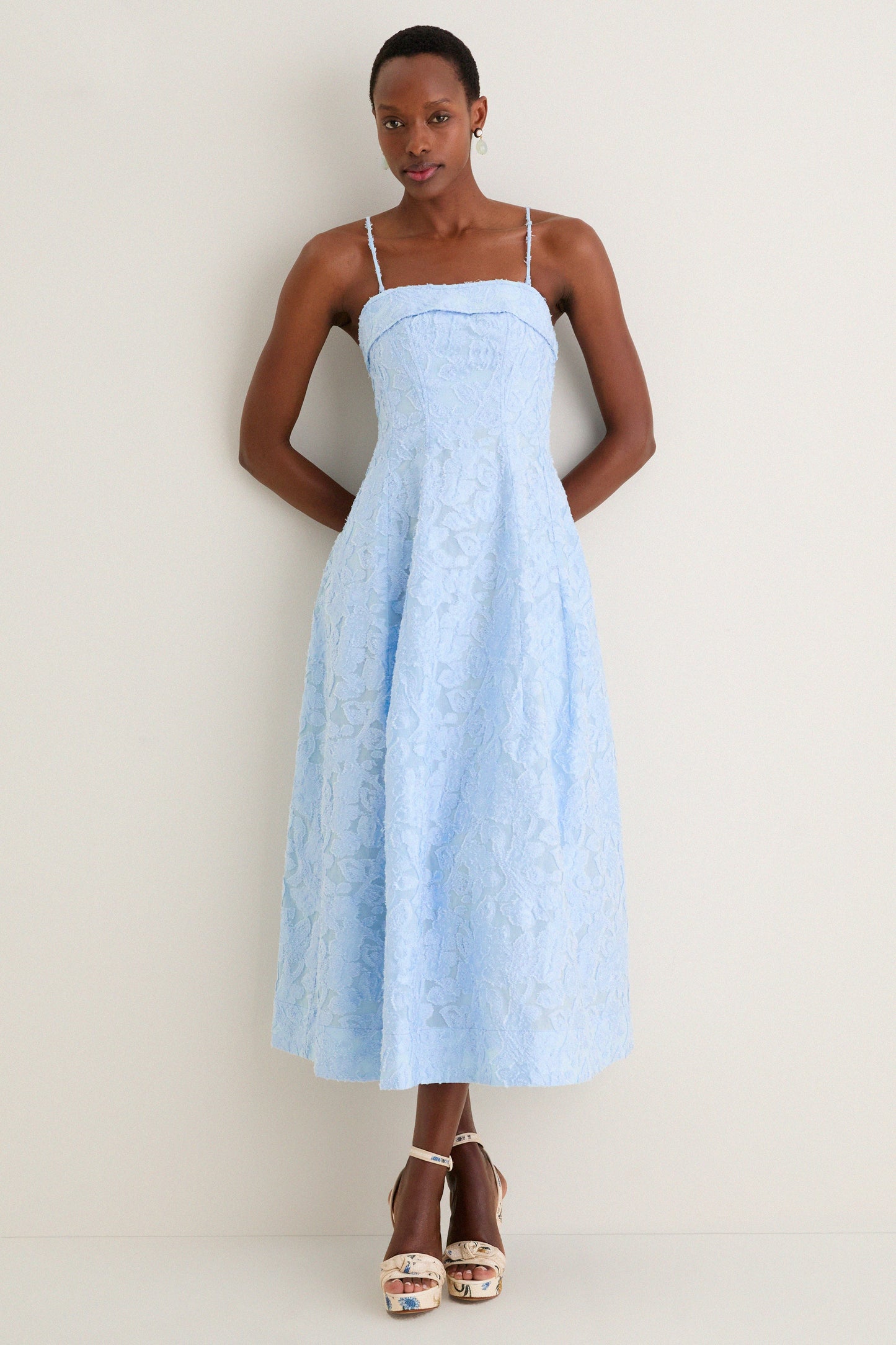 Tidepool Valeria Jacquard Midi Dress