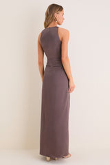 Mink Jaelyn Silk Dress