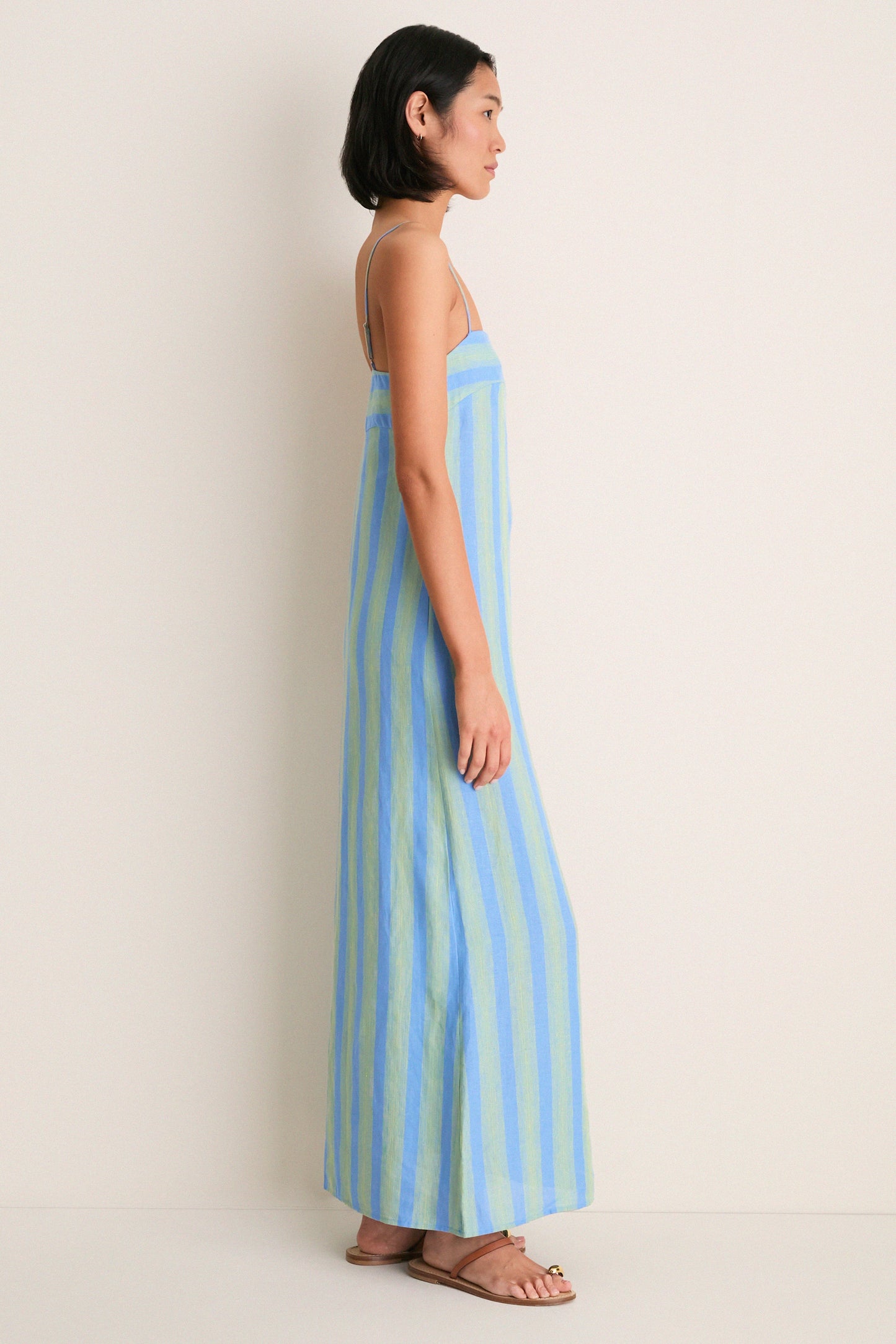 Seaport Stripe Laura Linen Dress