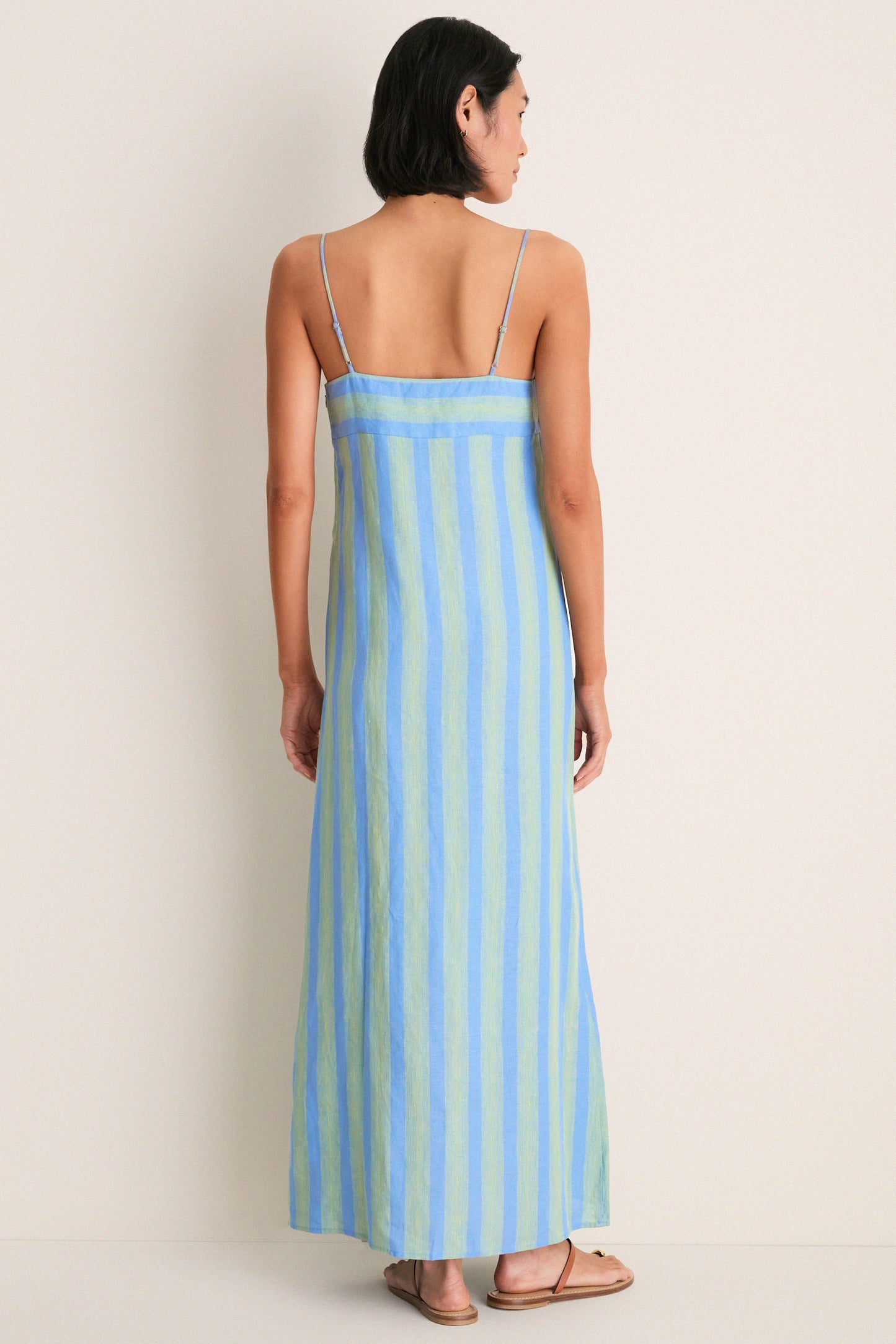Seaport Stripe Laura Linen Dress