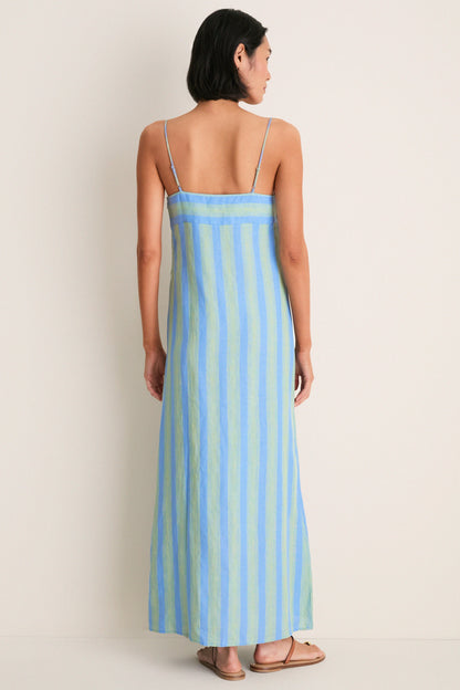 Seaport Stripe Laura Linen Dress