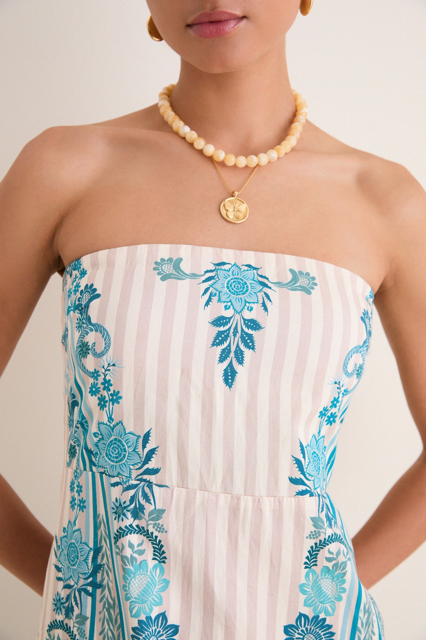 Paisley Stripe Dalton Midi Dress