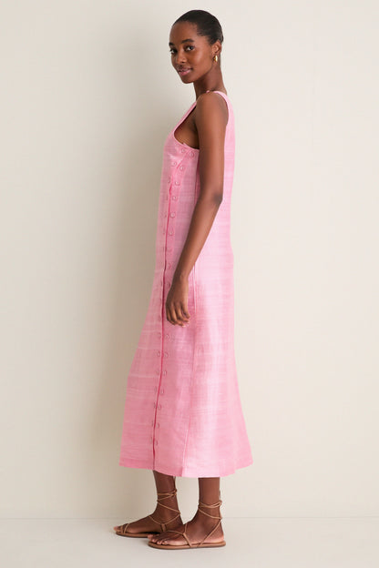 Petal Pink Palmo Midi Dress