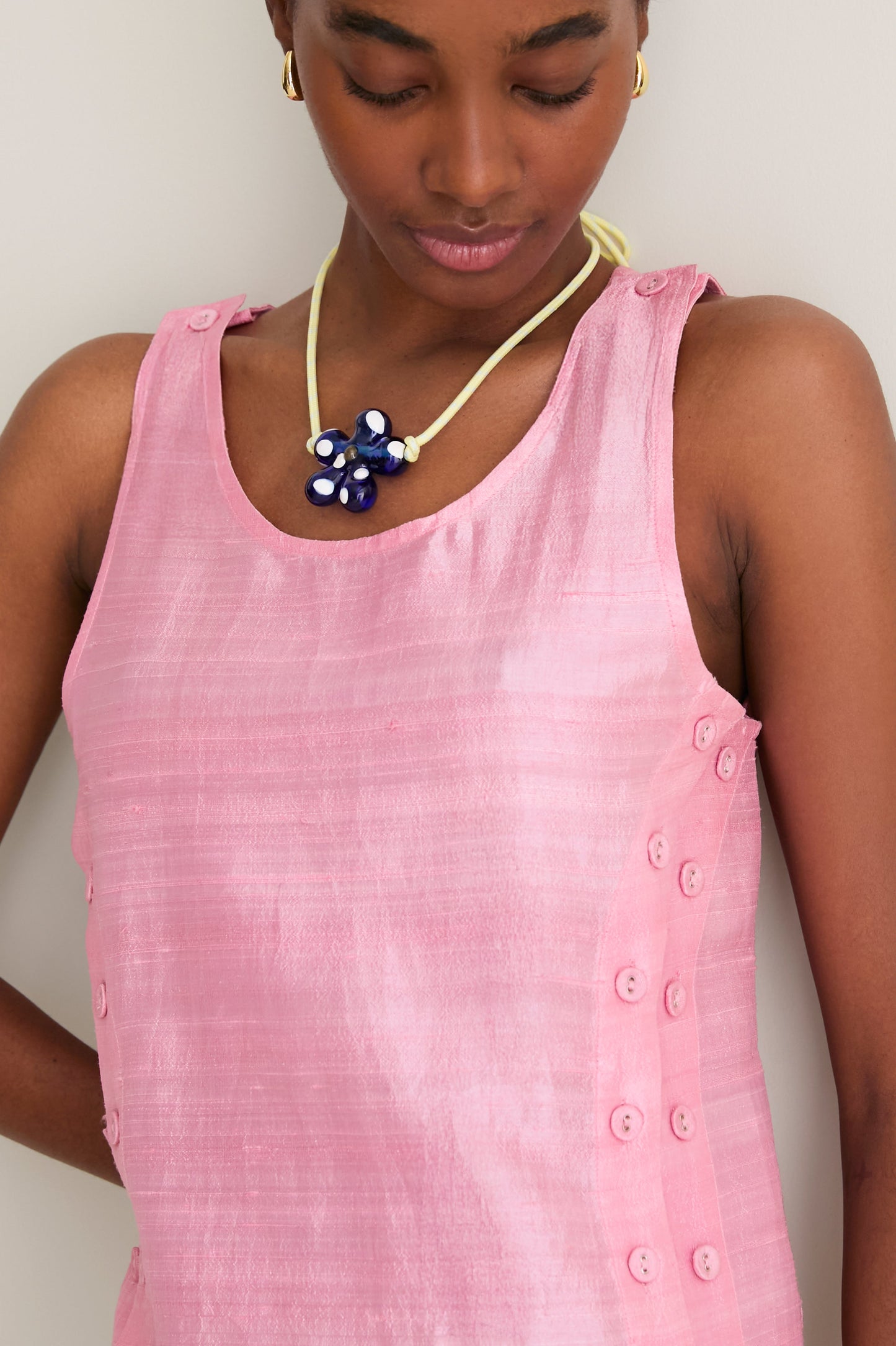 Petal Pink Palmo Midi Dress