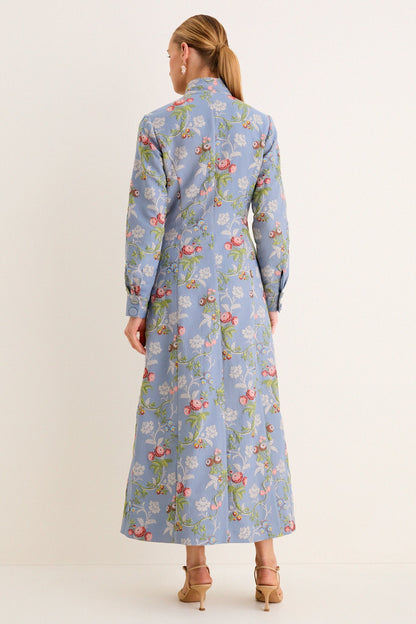 Trellis Bloom Jacquard Cambridge Coat Dress