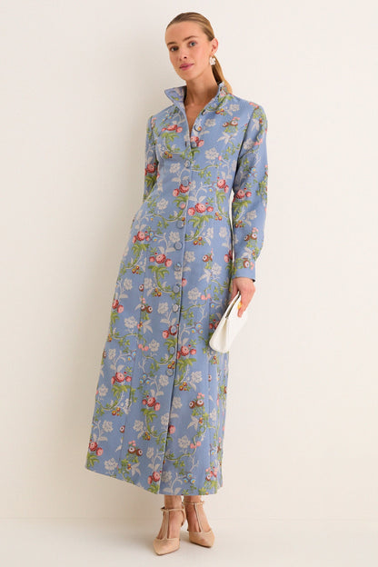Trellis Bloom Jacquard Cambridge Coat Dress