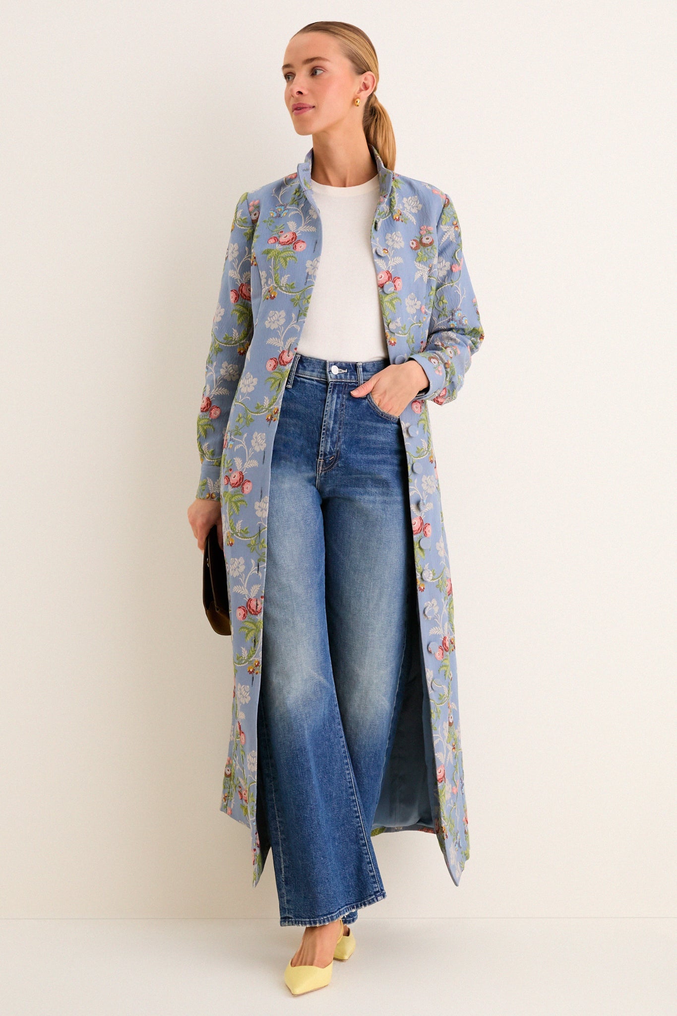Trellis Bloom Jacquard Cambridge Coat Dress