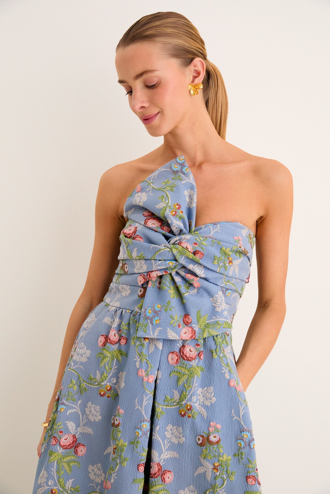 Trellis Bloom Jacquard Kathleen Gown