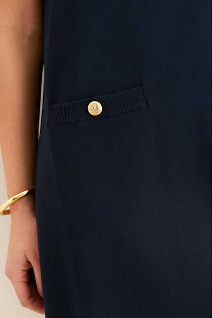 Navy Knit Malley Dress