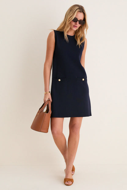Navy Knit Malley Dress