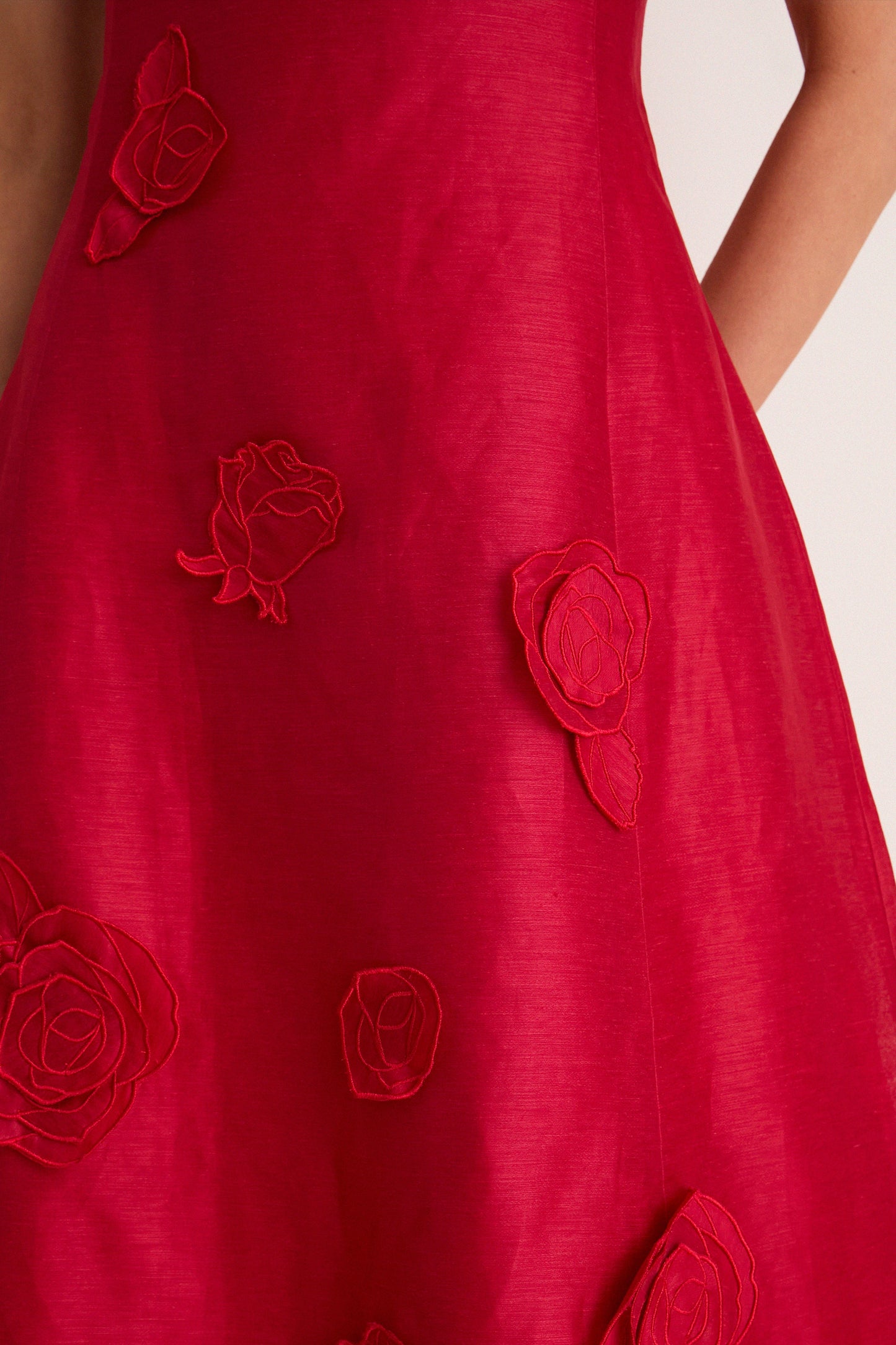 Scarlet Cleo Applique Midi Dress